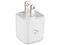Cargador de pared Vorago AU-355-WH de 30W con 2 puertos USB tipo C. Color Blanco.