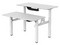 Escritorio Gamer Acteck Ergo Desk V2, Ergonómico Doble, Control inteligente, hasta 80 kg, Color Blanco.