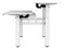 Escritorio Gamer Acteck Ergo Desk V2, Ergonómico Doble, Control inteligente, hasta 80 kg, Color Blanco.