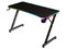 Escritorio Gamer Ergonómico Olympus Spot Glow Pro MRX8000, Estructura Z, 120 x 60 cm, Soporta hasta 100 kg, ABS, PC, Acero, Aglomerado de 18 mm, Recubrimiento de melamina en fibra de carbono, RGB, 1 Gancho, 1 Porta Vasos, Legend, Negro.