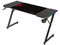Escritorio Gamer Ergonómico Olympus Spot Glow MRX6000, Estructura Z, 140 x 60 cm, Soporta hasta 100 kg, ABS, PC, Acero, Aglomerado de 15 mm, Recubrimiento de melamina en fibra de carbono, RGB, 1 Tapete XXL 80 x 50 cm, 1 Porta Vasos, Legend. Color Negro.