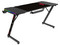 Escritorio Gamer Ergonómico Olympus Spot Glow MRX6000, Estructura Z, 140 x 60 cm, Soporta hasta 100 kg, ABS, PC, Acero, Aglomerado de 15 mm, Recubrimiento de melamina en fibra de carbono, RGB, 1 Tapete XXL 80 x 50 cm, 1 Porta Vasos, Legend. Color Negro.