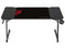 Escritorio Gamer Ergonómico Olympus Spot Glow MRX6000, Estructura Z, 140 x 60 cm, Soporta hasta 100 kg, ABS, PC, Acero, Aglomerado de 15 mm, Recubrimiento de melamina en fibra de carbono, RGB, 1 Tapete XXL 80 x 50 cm, 1 Porta Vasos, Legend. Color Negro.