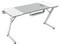 Escritorio Gamer Ergonómico Olympus Spot Glow MRX6000, Estructura Z, 140 x 60 cm, Soporta hasta 100 kg, ABS, PC, Acero, Aglomerado de 15 mm, Recubrimiento de melamina en fibra de carbono, RGB, 1 Tapete XXL 80 x 50 cm, 1 Porta Vasos, Legend, Blanco.
