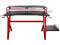 Escritorio Gamer Naceb NA-0646 para fibra de carbono. Color Rojo.