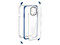 Funda Ballistic B Shock X90 para iPhone 11 Pro Max. Color Transparente con Azul.