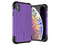 Funda Ballistic Tough Jacket para iPhone X/XS. Uso rudo. Color Morado.