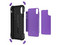 Funda Ballistic Tough Jacket para iPhone X/XS. Uso rudo. Color Morado.