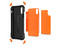 Funda Ballistic Tough Jacket para iPhone XS Max. Color Naranja.