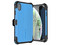 Funda Ballistic TJ Max para iPhone XS Max con clip y mica de cristal templado. Color Azul.