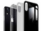 Funda ESR Mimic para iPhone XR. Color Transparente con Negro.