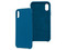 Funda Ghia de silicón con mica para iPhone X/XS. Color Azul.