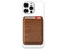 Tarjetero Magnético MyBat RCARDPOUCH604 Compatible para iPhone. Color Café.