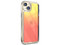 Funda MyBat Gummy para iPhone 16e y iPhone 14. Color Amarillo/Rosa.