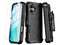 Funda MyBat Maverick Mag Clip para iPhone 16 con mica. Color Negro.
