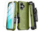 Funda MyBat Maverick Mag Clip para iPhone 16 Plus con mica. Color Verde.