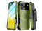 Funda MyBat Maverick Mag Clip para iPhone 17 Pro Max con mica. Color Verde.

