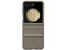 Funda Samsung para Galaxy Flip 5 de cuero auténtico. Color Gris.