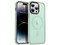 Funda TEKKU Matte Style para iPhone 15 PRO, Transparente Verde, Compatible con MagSafe.