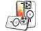 Funda Tekku GStyle para iPhone 15 Plus compatible con MagSafe. Color Transparente con Negro.
