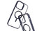 Funda Tekku GStyle para iPhone 15 Plus compatible con MagSafe. Color Transparente con Negro.

