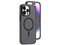 Funda Tekku Matte Color para iPhone 15 Plus compatible con MagSafe. Color Transparente con Negro.
