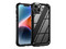 Funda Tekku Shock Hardshell para iPhone 15 Plus. Color Negro Transparente.
