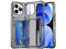 Funda Tekku con tarjetero para iPhone 15 Pro Max. Color Humo.
