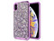 Funda Zizo Diamond para iPhone XS con brillos. Color Morado.
