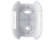 Montaje para Botón o Doble Botón AJAX HOLDER BUTTON & DOUBLE BUTTON, Plástico. Color Blanco.