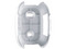 Montaje para Botón o Doble Botón AJAX HOLDER BUTTON & DOUBLE BUTTON, Plástico. Color Blanco.