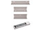 Kit de Seguridad ML620, Incluye Chapa Magnética AXM620L y Bracket Tipo ZL AXM620ZL, Compatible con Puertas de Madera o Metal.