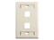 Placa De Pared Belden AX103923, 4 Puertos Compatible Con Jacks Estilo Keyconnect, Conectores De Fibra Óptica Y Coaxiales. Color Negro.