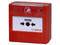 Pulsador de alarma de incendio manual Bosch FMC-420RW-GFRRD  con base empotrada, color rojo.