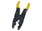 Pinza Cortacables y Pelacables 10 a 22 AWG con Plegador de Conectores, Color Negro.
