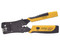 Pinza Epcom 3 en 1 Pelacables, Terminado, Probador para UTP, RJ11, RJ22 y RJ45. Color Negro con Amarillo.