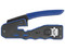 Pinza Epcom EP670 para corte y terminado de RJ-45. Color Negro/Azul