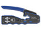 Pinza Epcom EP670 para corte y terminado de RJ-45. Color Negro/Azul