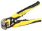 Pinza Pelacables Epcom con Terminal de Pestaña, Multifuncional, Prensado Automático. Color Amarillo.