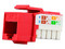 Conector Modular Jack RJ-45 Enson EPRO-JACK5E-RD, Posición Vertical, Cat5e, Compatible con placas Enson EPRO-FP.