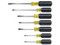 Juego de Desarmadores Klein Tools 85076, 7 Piezas, Punta Plana y Phillips, Mango Acojinado.