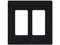 Placa de Pared LUTRON CW2-BL, 2 espacios, Para Atenuador, Switch o Control Remoto. Color Negro.