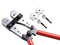 Pinza Ponchadora Precision PST-H01-010 para crimpar terminales, para cables de calibres 8 AWG a 4/0 AWG. Color Rojo.