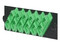 Placa Monomodo SBE Tech 6SCAPCSM con 6 Acopladores SC/APC, Color Negro/Verde.