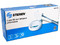 Lámpara ahorradora de luz con lupa y brazo flexible, de color blanco