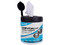 Toallas húmedas limpiadoras Desinfectantes Silimex Sanifex, Aroma Aqua, Bote Con 30 Toallas.
