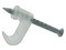 Grapas Planas para Pared Thorsman 3209-00100, Ideal para cables calibre 16, 100 piezas. Color Blanco.