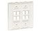 Placa frontal Tripplite N080-208 keystone de 8 puertos TAA. Color Blanco.