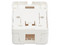 Caja de pared Tripplite N082-001-WH de 1 puerto Keystone, instalación en superficie. Color Blanco.