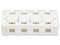 Caja de Conexiones Tripp Lite N082-004-WH de 4 puertos, para Conectores Keystone. Color Blanco.